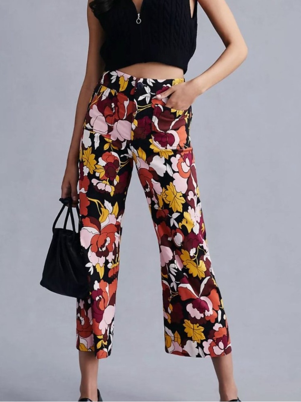 NWT retail $130 size 27 #Anthropologie,#Maeve The Colette cropped wide leg pants